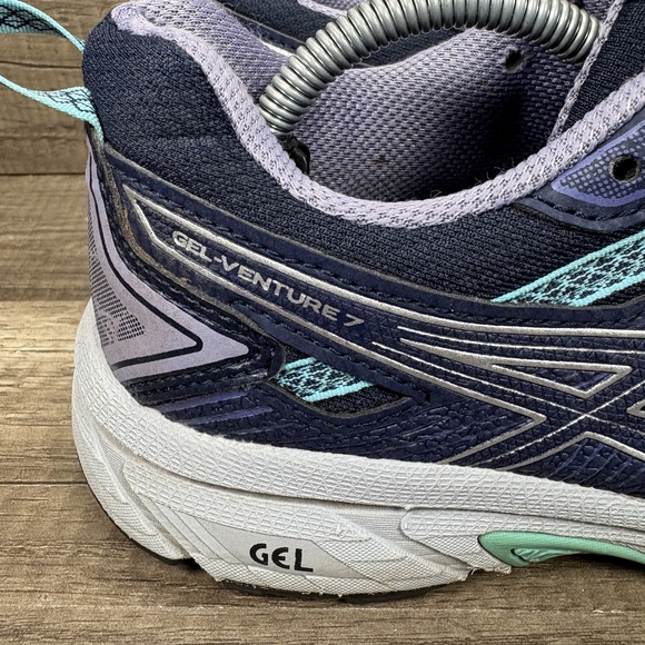 Asics Gel-Venture 7 Blue Purple Womens US Size 8 EUR 39.5 1012A476 Running Shoes - Picture 2 of 10